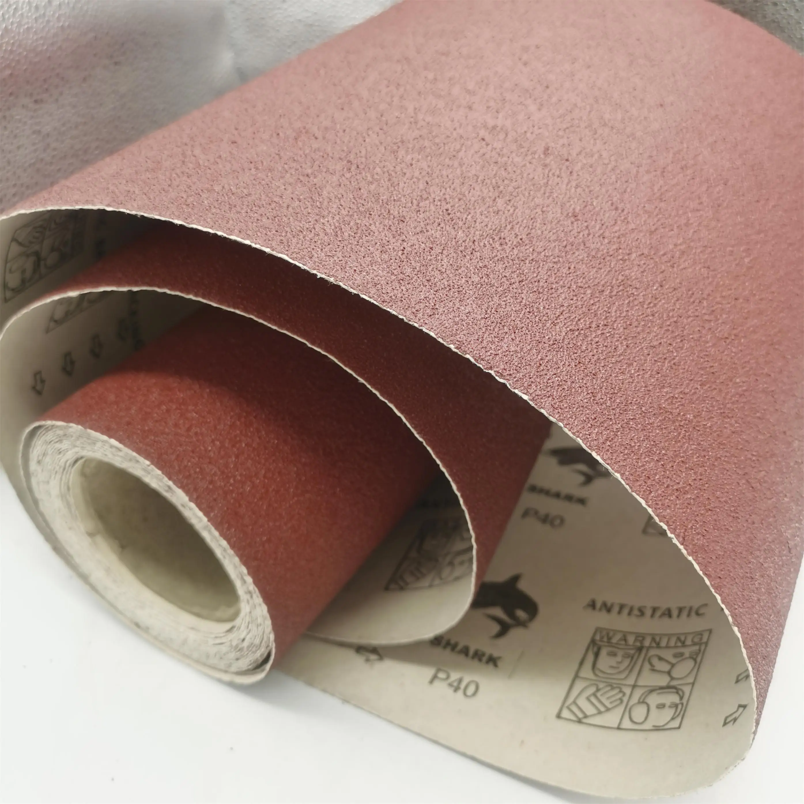 Sharpness aluminium oxide  250g paper backing   sandpaper sand paper roll 50m abrasive paper roll