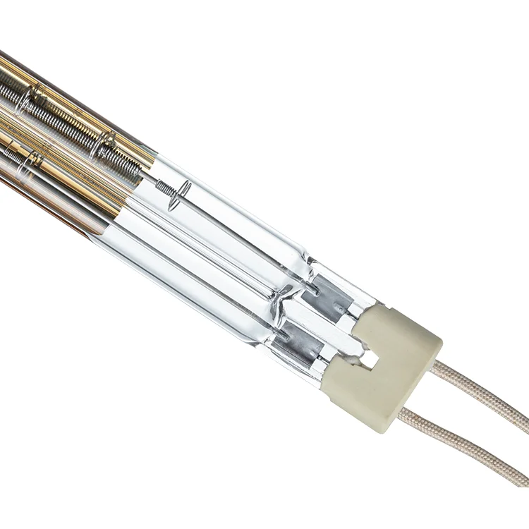 IRP008 Short Wave 400v 6950w 11*23mm Twin Tube Heating Lamp for Printing Machine