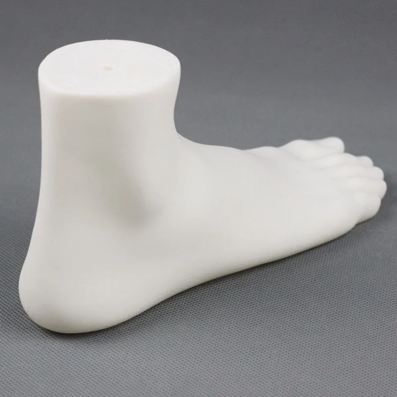 Transparent Sock Display Foot Mannequin For Shoes,Clear Plastic Magnets Male Female Feet Ankle Mannequin