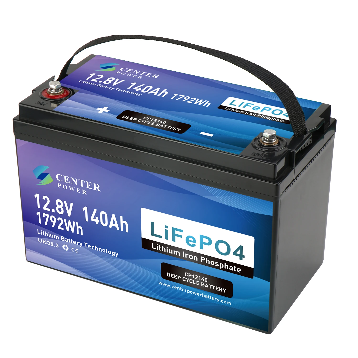 Center Power 12Volt LiFePO4 Deep Cycle Marine RV Battery 12V 140Ah Lithium Battery