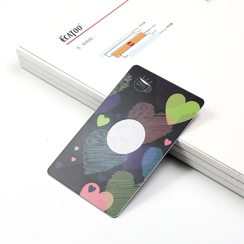 Customized Printed Barcode chip card  Gift PVC Card  barcode and QR code card