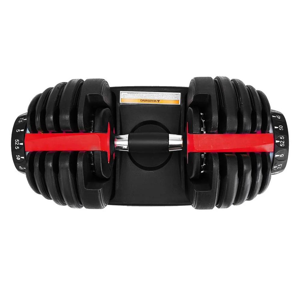 Adjustable Dumbbells Free Weights Dumbbells set with rack 2.5KG to 24KG Block with Handle and Weight Plates for Fitness