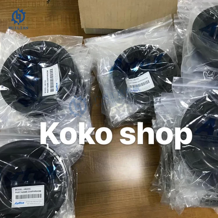 Hydraulic Hammer Membrane Parts HM1500 HM1800 HM2000 HM2100 HM2300 HM2500 HM2600 HM3000 HM4000 Rock Breaker Rubber Diaphragm