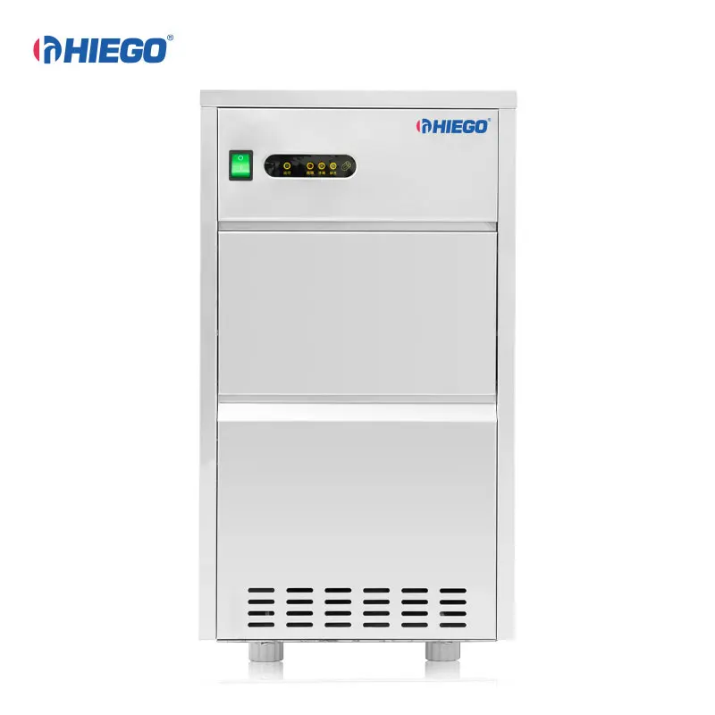 Convenient 20Kg/24H Fast Freeze Ice Maker Bullet Shaped Ice Making Machine for Supermarket Restaurant Bar Coffee Shop