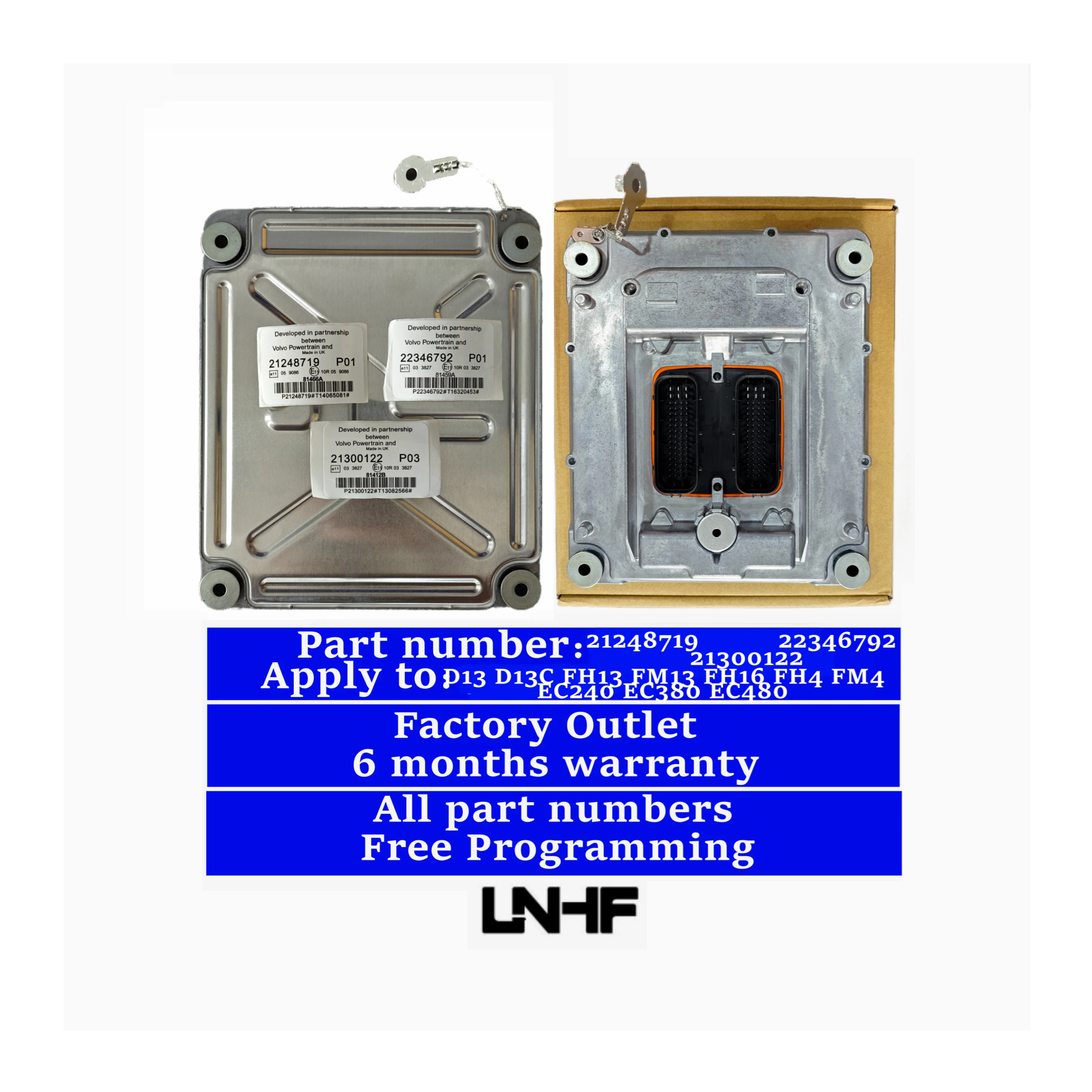 Детали 22346792 двигателя LNHF ECM ECU блок управления двигателем Заводская розетка D13 EC380 EC480 FH13 FH4 для Volvo