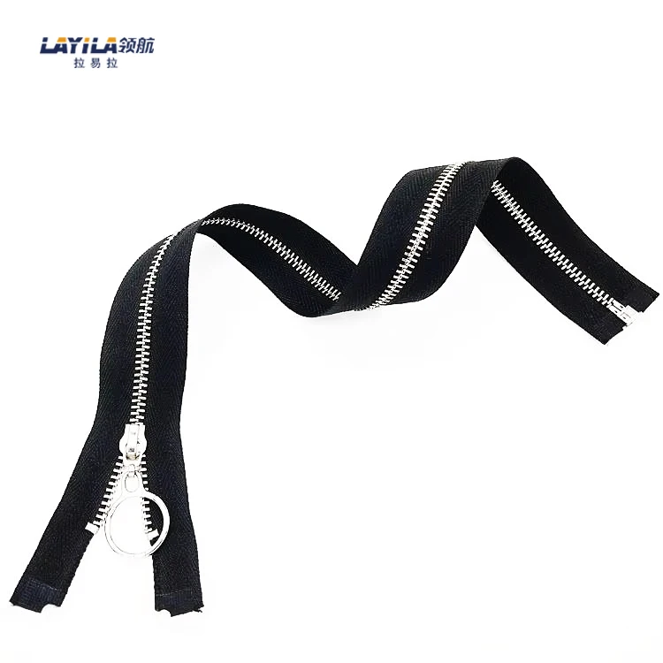 High Quality Custom Silver Metal Zipper For Garments