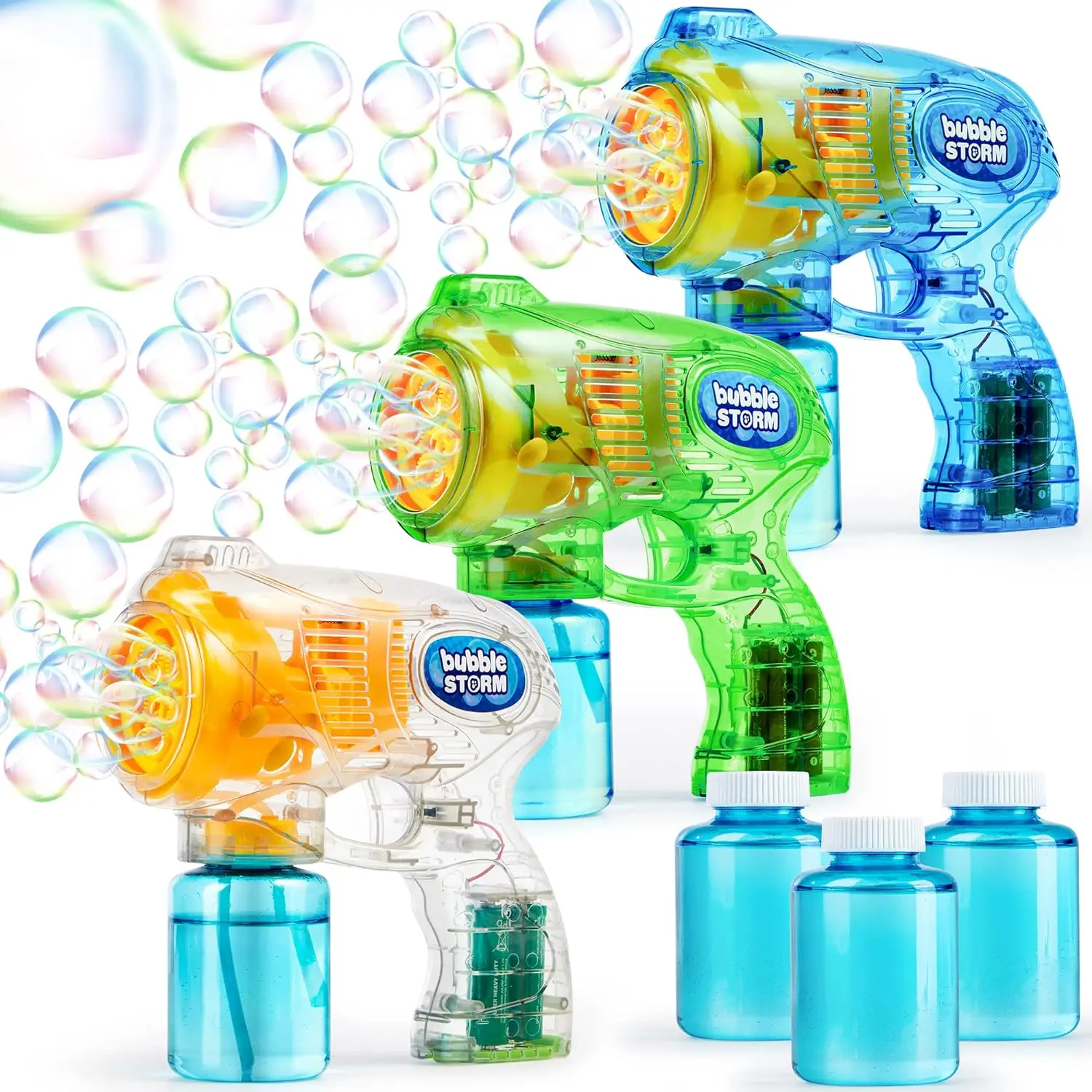 Bottle Kitty Color Mini Party Favors Design Custom Sticker Show Machine Gun Bubble Wand With Wand