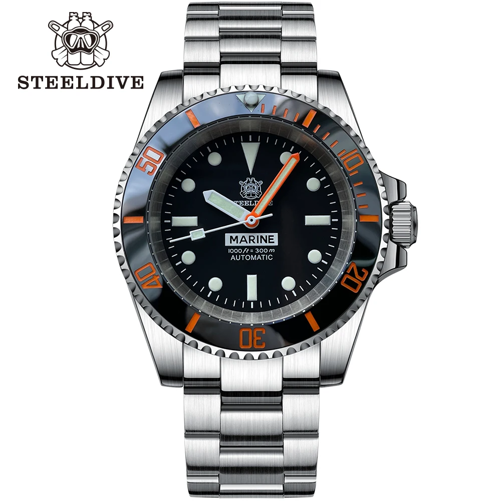 STEELDIVE SD1954C mens dive watches luxury brand,sport men automatic mechanical watch 200m waterproof wristwatch NH35
