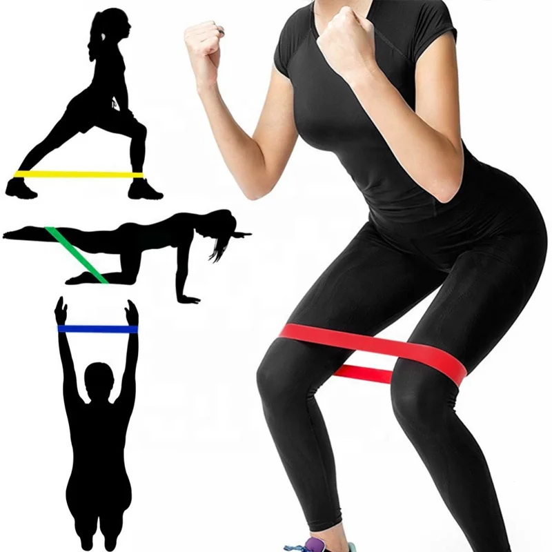 Quality hip bands resistance pattern elastic fitness training resistance bands heavy duty latex bands
