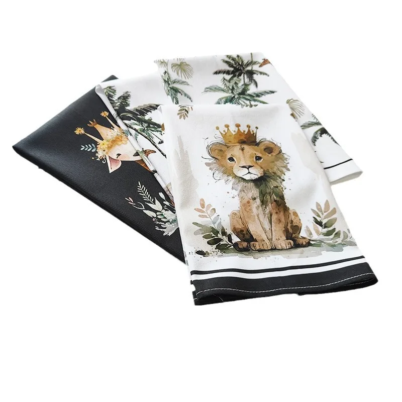 Digitally Printed Kitchen Towel 100% Cotton, Hangable, Custom Prints and Logos Available