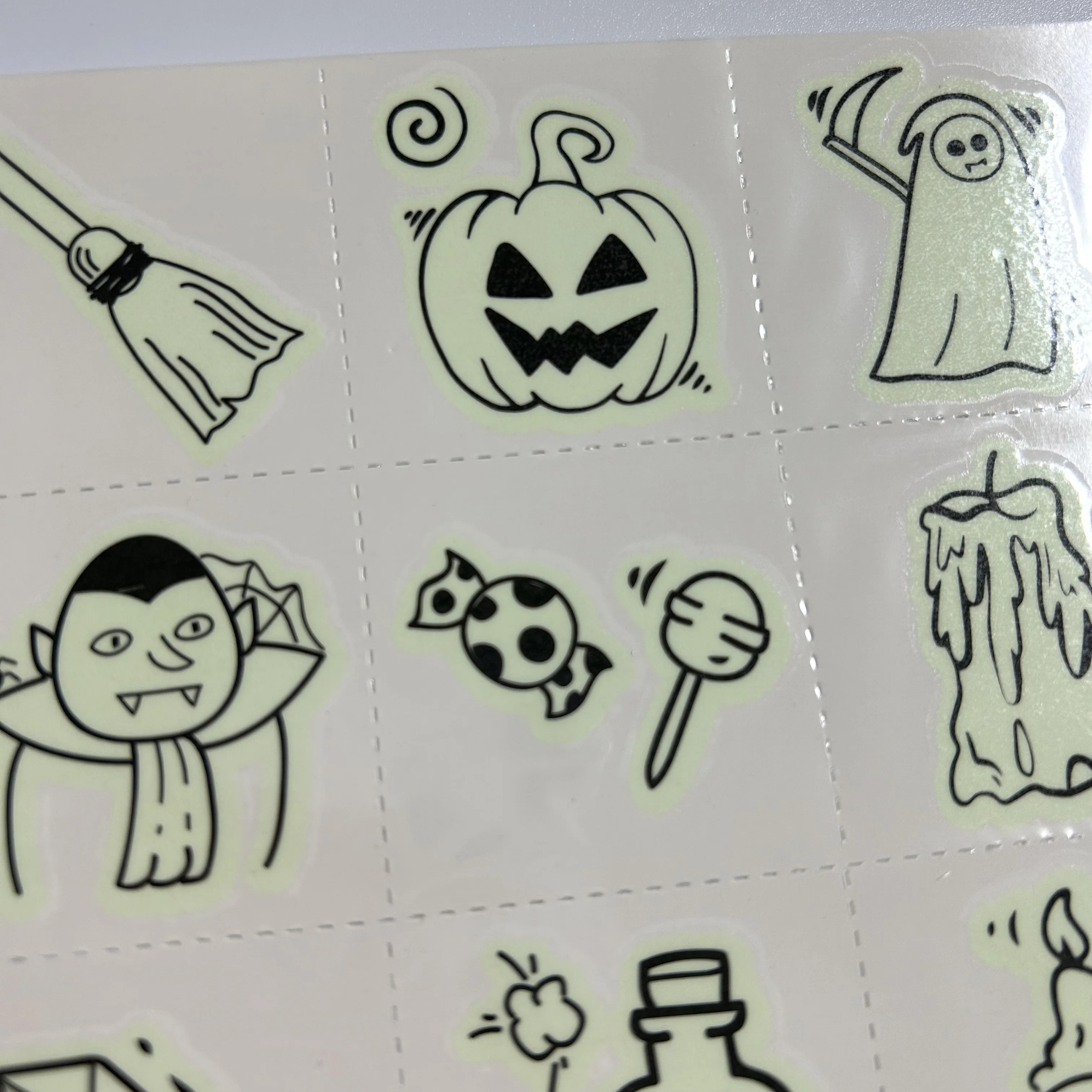 Custom design non-toxic glow in the dark tattoo sticker for kids waterproof Hot sale Halloween sets temporary tattoo stickers