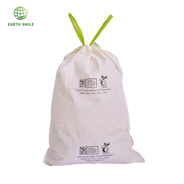 
Customizable ASTM D6400 100 % Biodegradable PLA Compostable Bin Bags Made From Cornstarch 