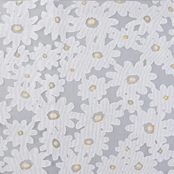 Wholesale Stock Fabric Sparkle Foil Daisy Flower Glitter Tulle Bridal Chiffon Fabric For Wedding Dress