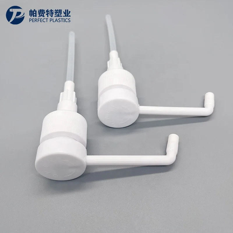 28mm  long nozzle hand pump sprayer High quality plastic long nozzle press spray mouth medical oral sprayer