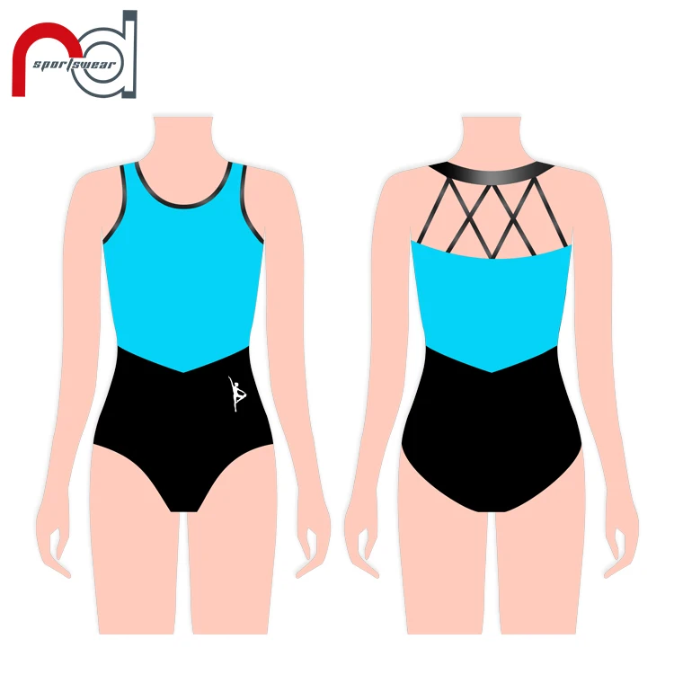 Custom Made Leotard sleeveless in Training Dancewear Sublimation Leotard For Girls Gymnastics