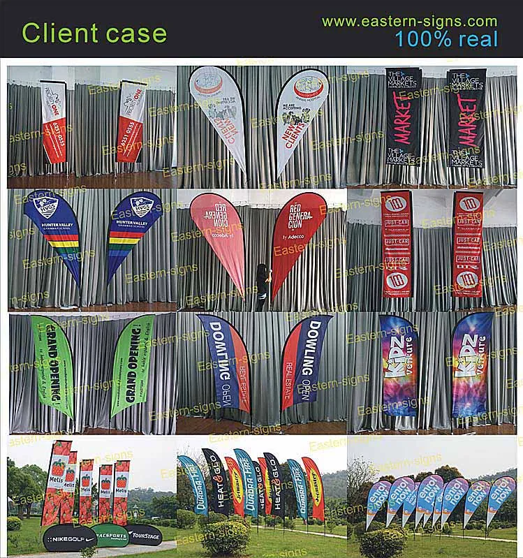 Advertising Print Promo Logo Beachflag Banners Feather Promote Flags Custom Advertisement Banner