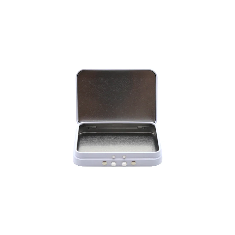 Pre Child Resistant Proof Tin 3.5 Can Button Roll Childproof Rectangle Metal Cr Tin Box Packaging