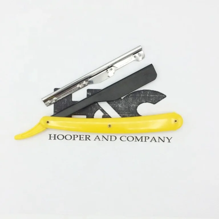 Professional Close Shaving Men Manual Shaver Disposable Blade Barber Straight Edge Razor Plastic Handle Custom Logo sustainable