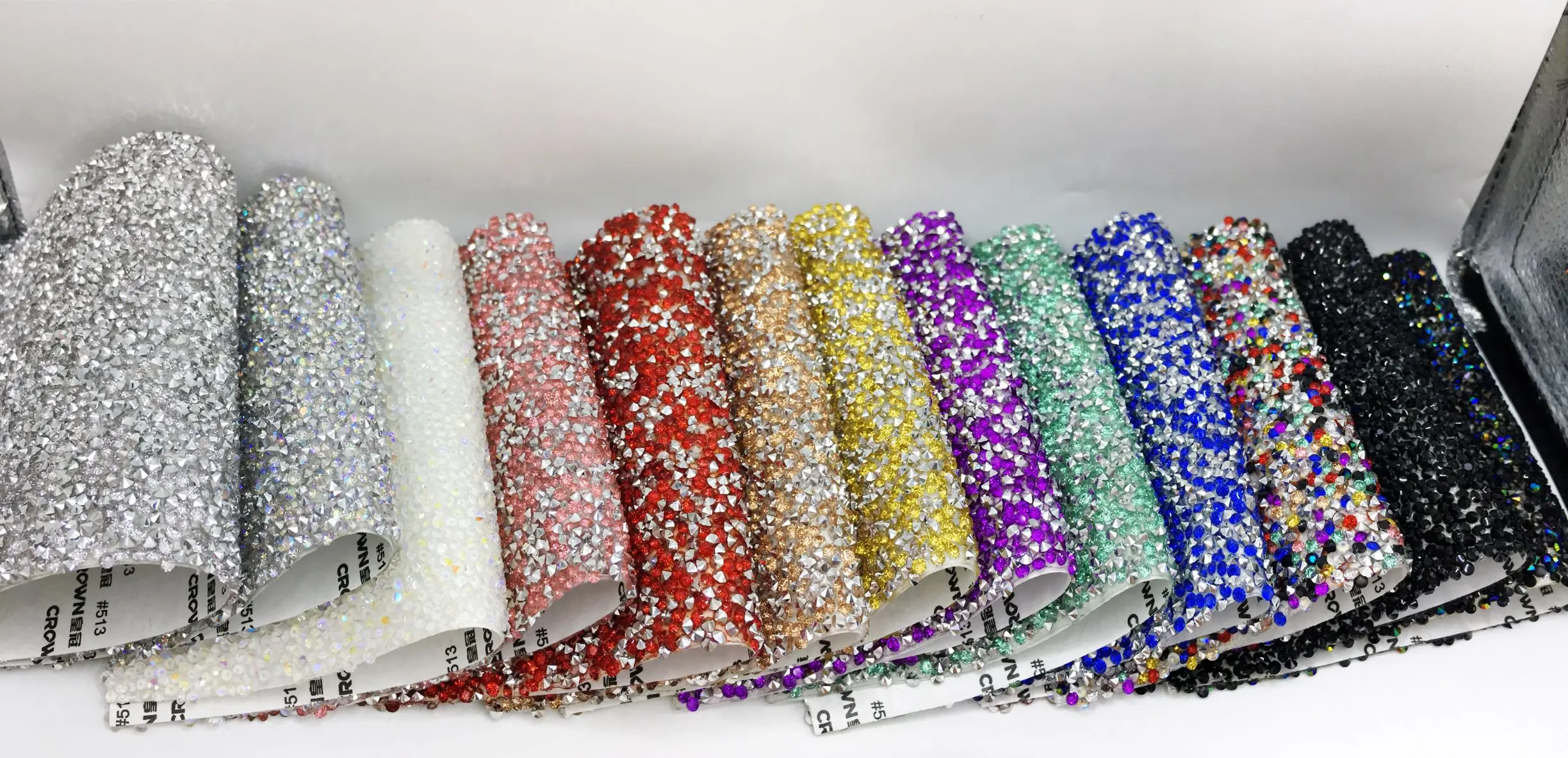 SINRONG Full Diamond Self-Adhesive Jewelry Sticker for Shoes and Bags Decorations-Flash DIY Rhinestones Glass Mesh crafts