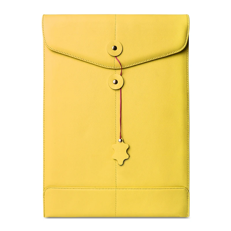 Custom Simple Fashion Logo Leather Thin Shell Tablet Sleeve Laptop Sleeve Bag for macbook ipad