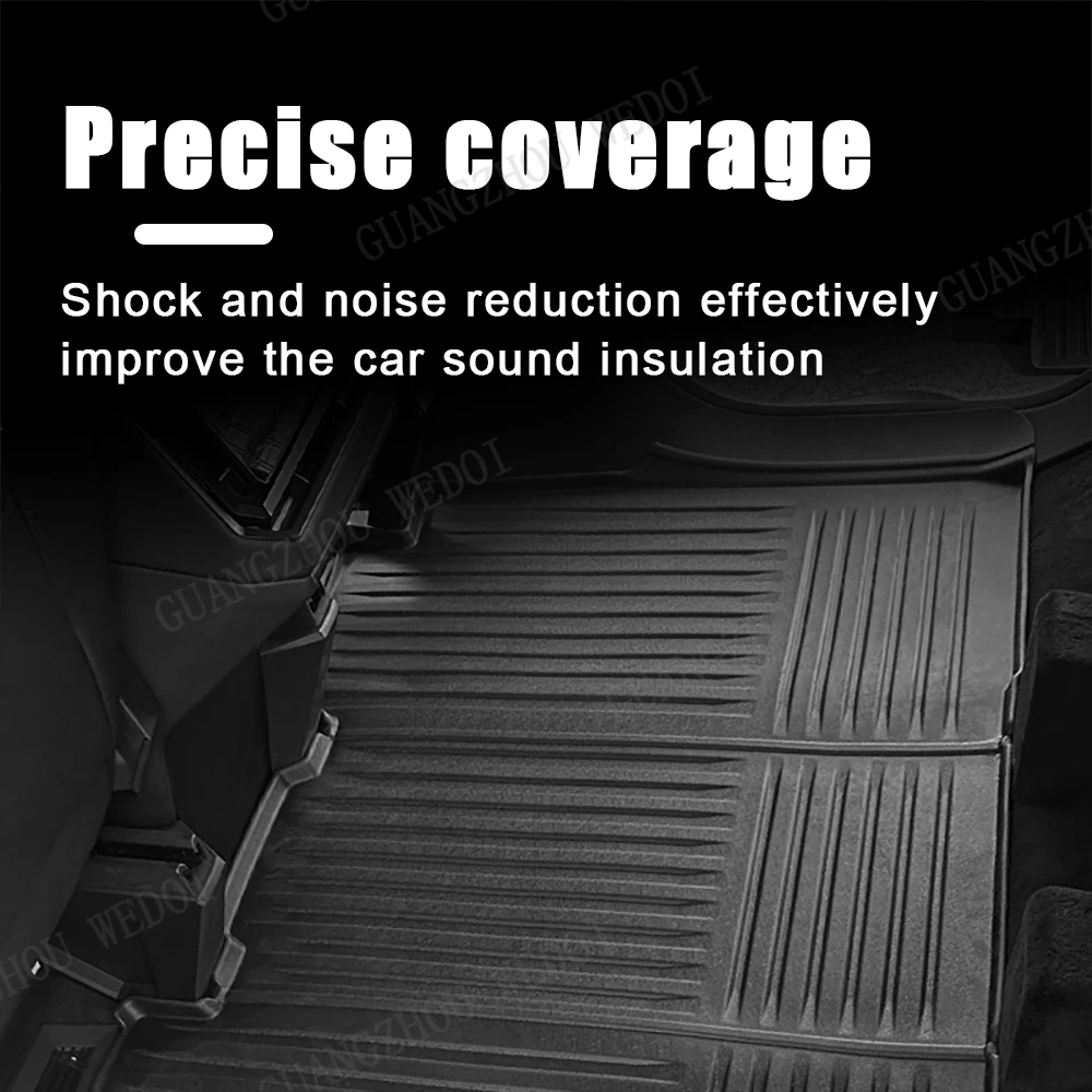 Custom for tesla Accessories 3D tpe Waterproof Car Floor Mats for Tesla Cybertruck trunk mat accessories 2024