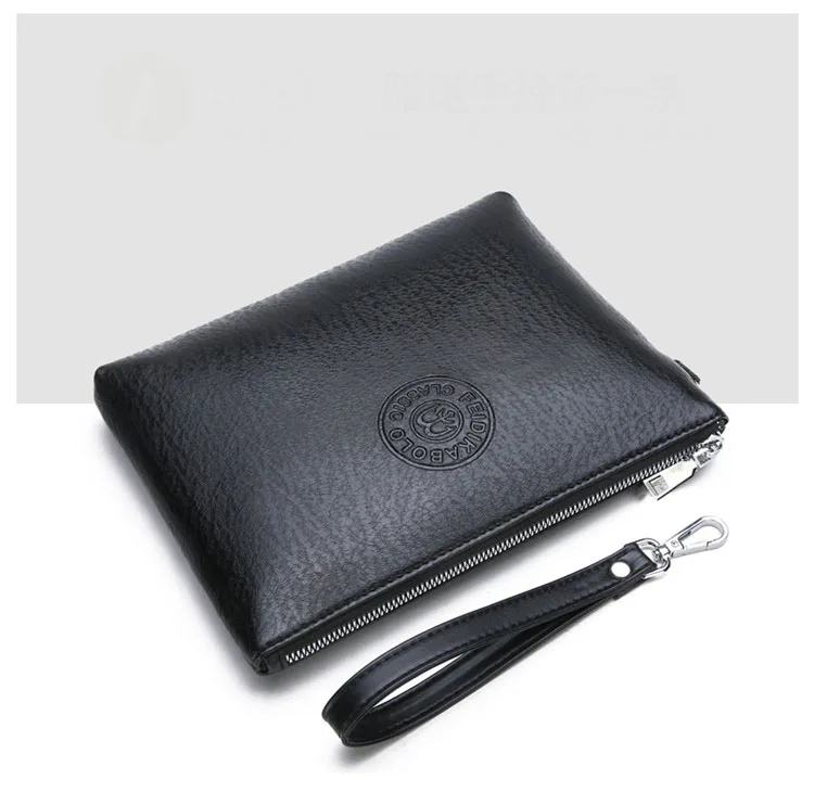 2024 New Large Capacity Clutch Bag Business Travel Pu Leather Hand Bag Wallet Men