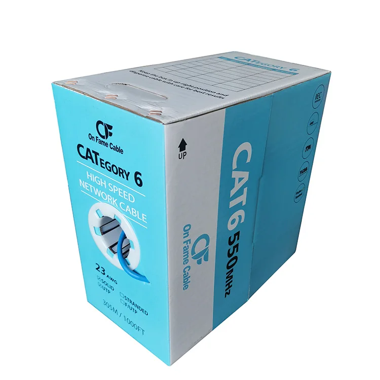 
Changbao cable categorie 6 ETL CM lan ethernet 23AWG UTP cat6 copper network cable 