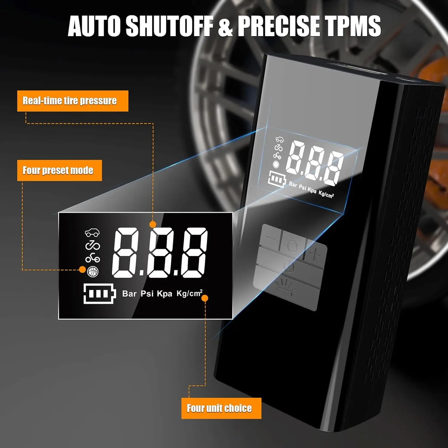 HF-JN058SH Portable Emergency jump starter with inflator New 150PSI car jump starter power bank battery jump starter