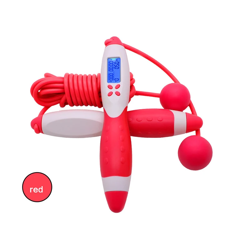 Adjustable Electronic Smart Digital Count Fitness Wire/Wireless Digital Skip Cordless Jump Rope With Steel Wire Digital Counter