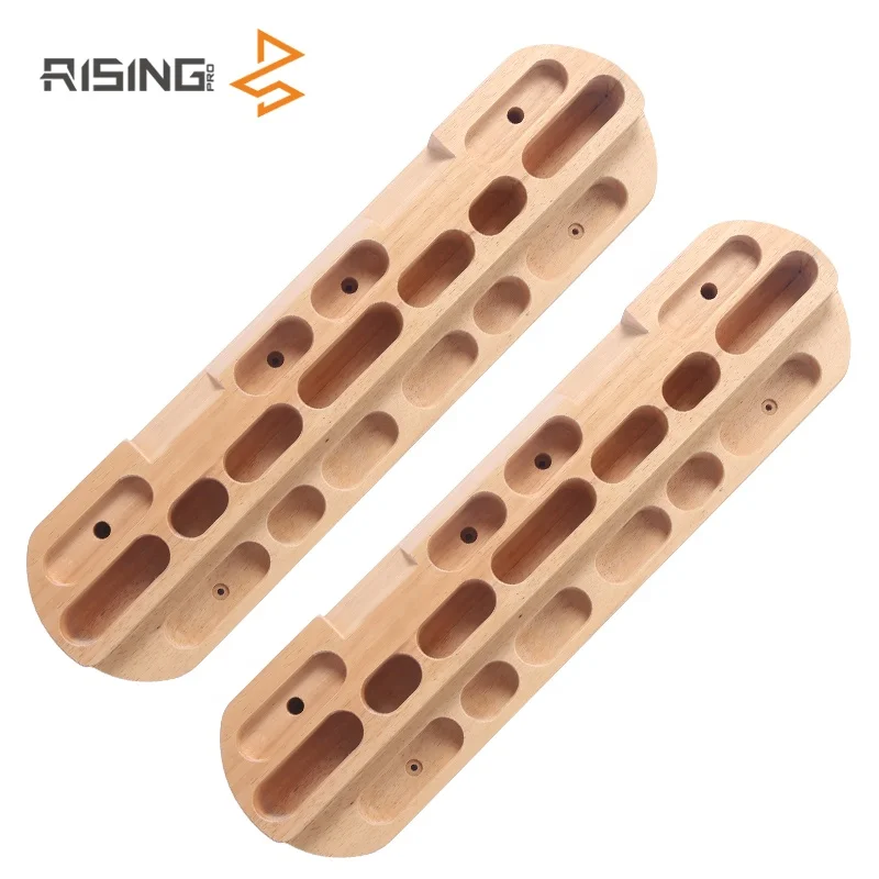 Rising Rock Climbing Hangboard Wood Climbing Fingerboard Pull Up Bar Finger Strengthener for Training Finger Grip and Pull Up