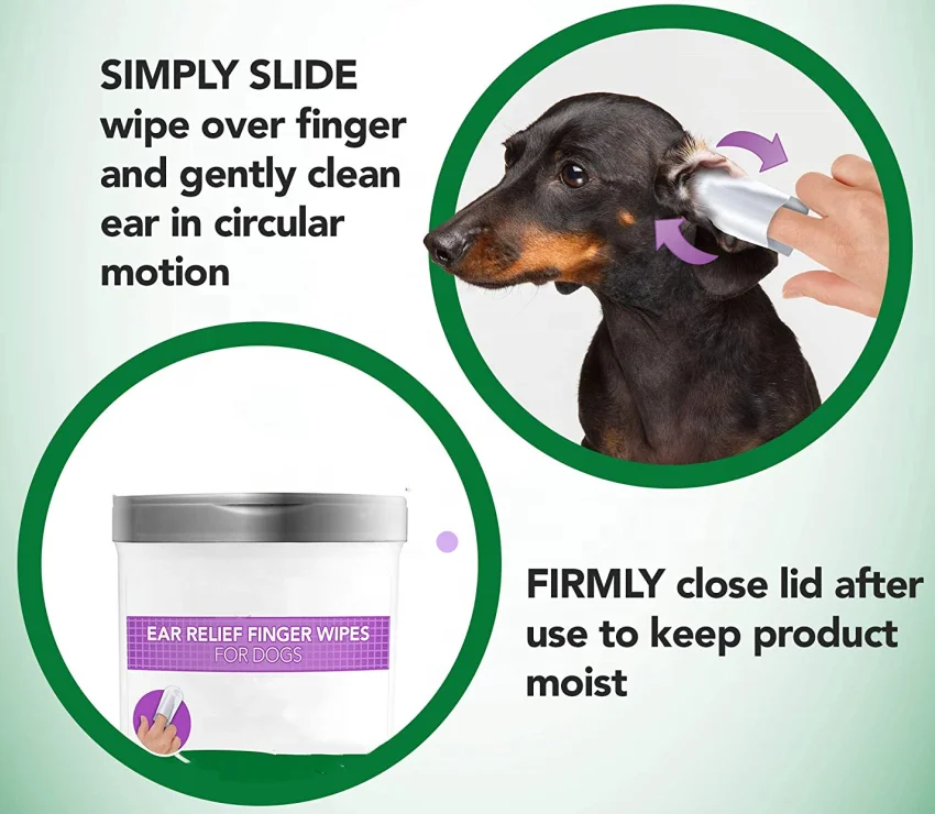 OEM Dog Cats Grooming Products Cleaner Wet Tissue for Organic Pet Ear Cleaner Wipes