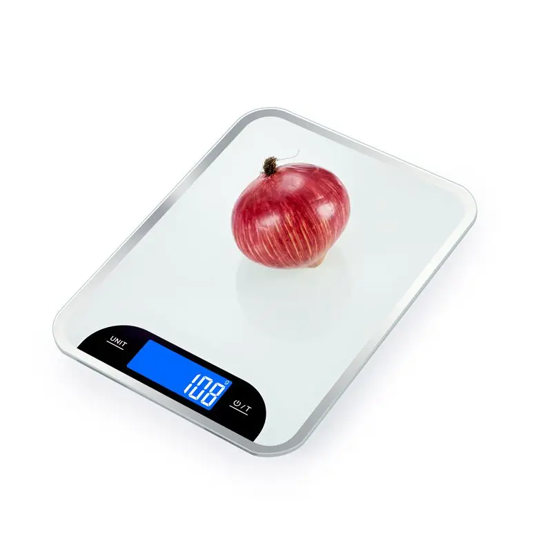 Fashion electronic usb High Accurate Touch Key Digital Food Scale Tempered kitchen glass scale
