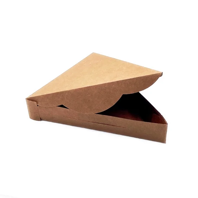 Kraft and Green Paper Boxes without Print Recyclable Material Take out Container Box Easy To Carry