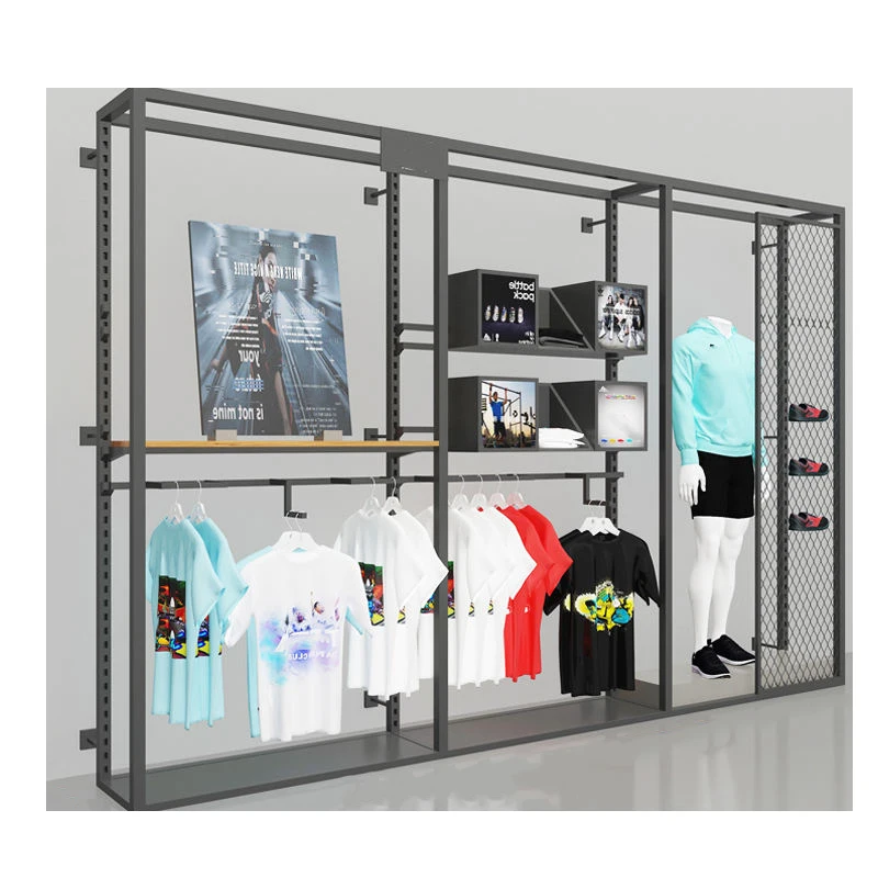 Meicheng Garment Racks And Clothes Display Stand For Retail Clothing Store Furniture Textile Display Racks