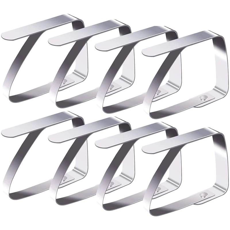 5X4cm Tablecloth Clips Stainless Steel Table Cover Clamps Table Cloth Holders