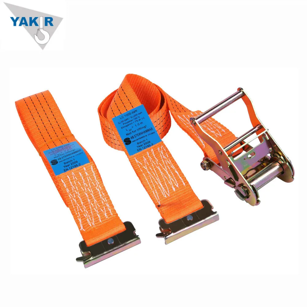 Competitive cheap price ratchet ratchet tie down lashing load strap for cargo