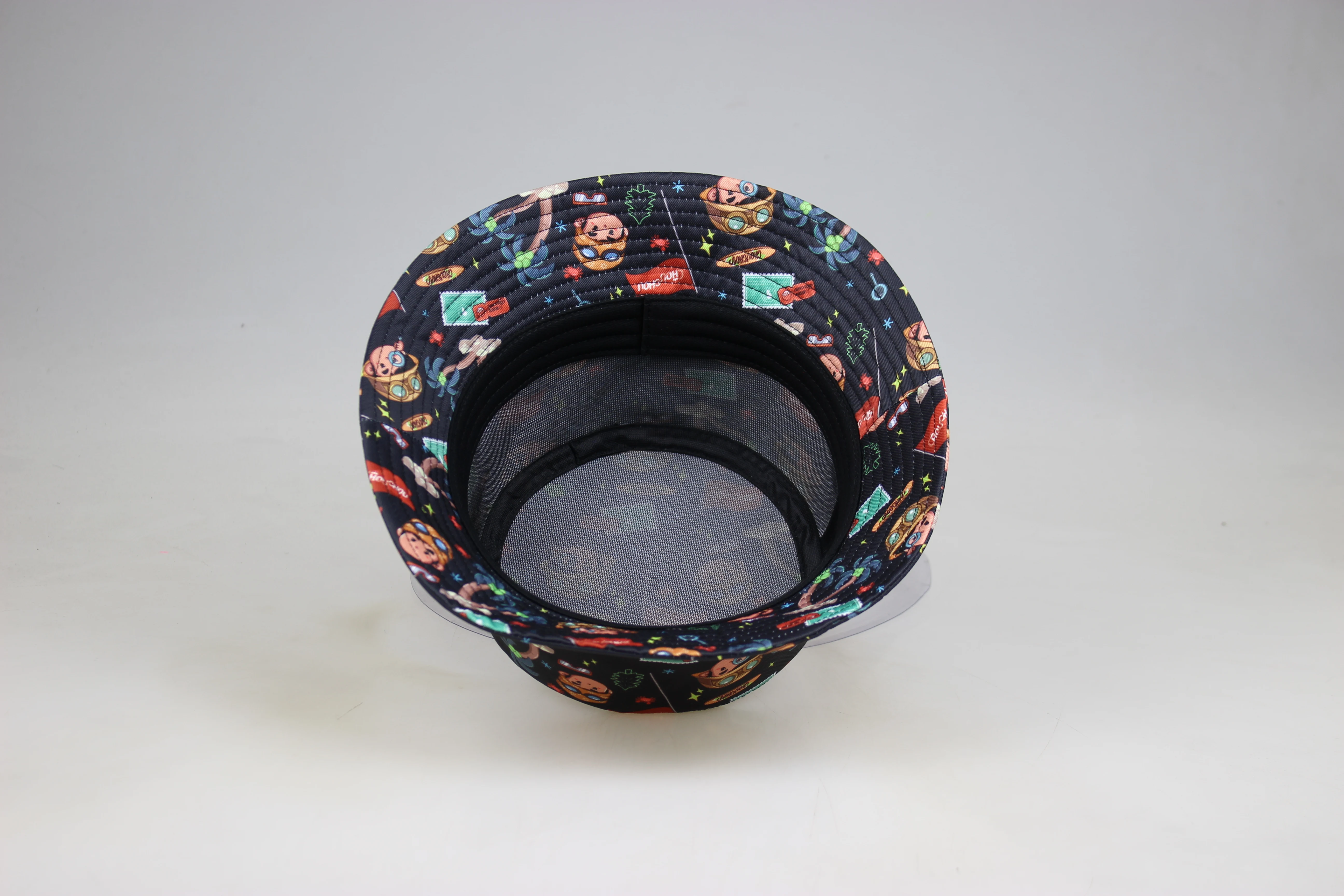 New design fashion Cartoon Cartoon children adult camouflage digital printing sports travel outdoor bucket hat