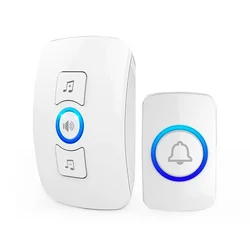 2022 new style door chime IPX4 waterproof wireless doorbell smart doorbell M525 /F51 set