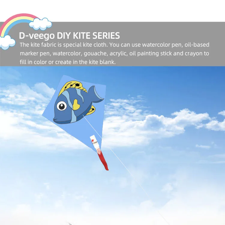 Customize Cheap Price Delta Kites Single Line Kites Diy And Non Woven Fabric Kite