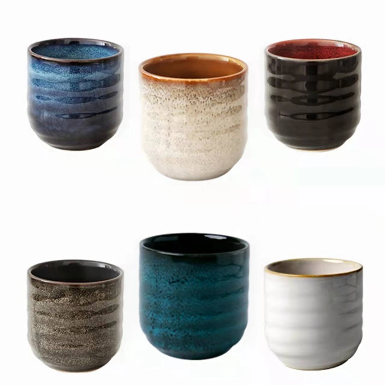 200 мл японская Ретро кофейная кружка глазурованная керамическая чашка для воды керамические чайные чашки кунг-фу посуда чашка для ресторана