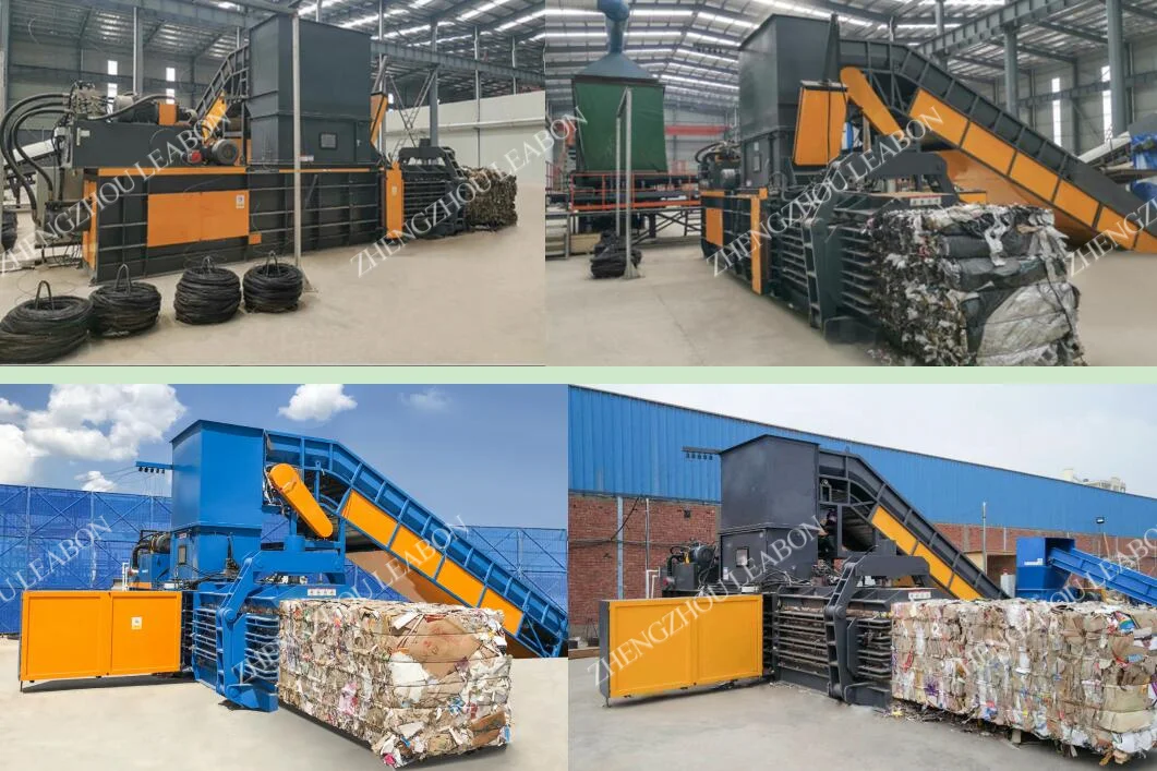 Automatic Horizontal Straw Alfalfa Baler Paper Board Carton Baling Machine Hydraulic Plastic Bottle Scrap Packer