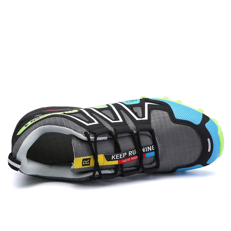 Мужские дышащие уличные высококачественные мощные походные туфли большого размера