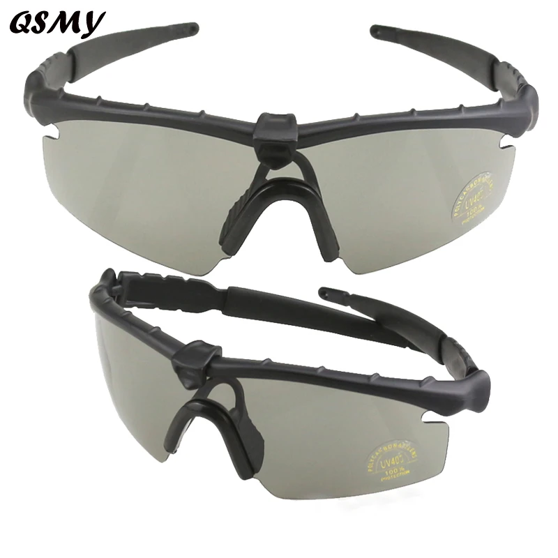 UV Protection Outdoor Sports Glasses CS Army Tactical Military Contour Safety Goggles Protective Bicycle Glasses
