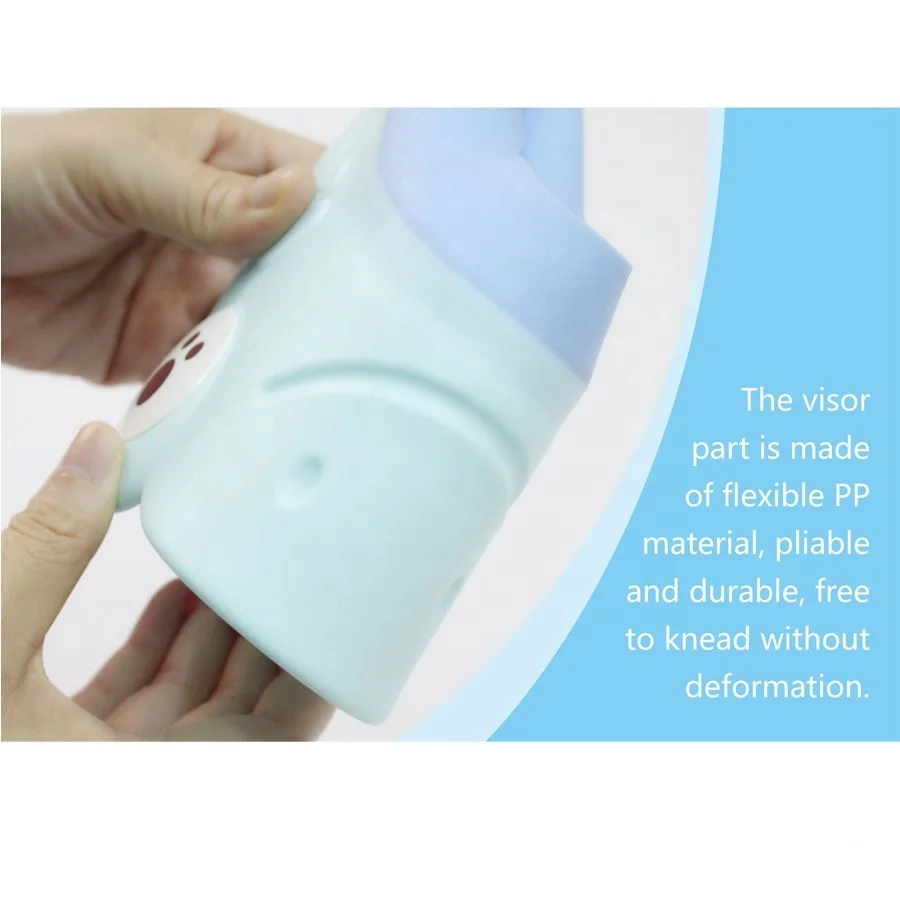 Prodigy Wholesale  baby wash Baby Care cute frog soft silicone shampoo shower hat