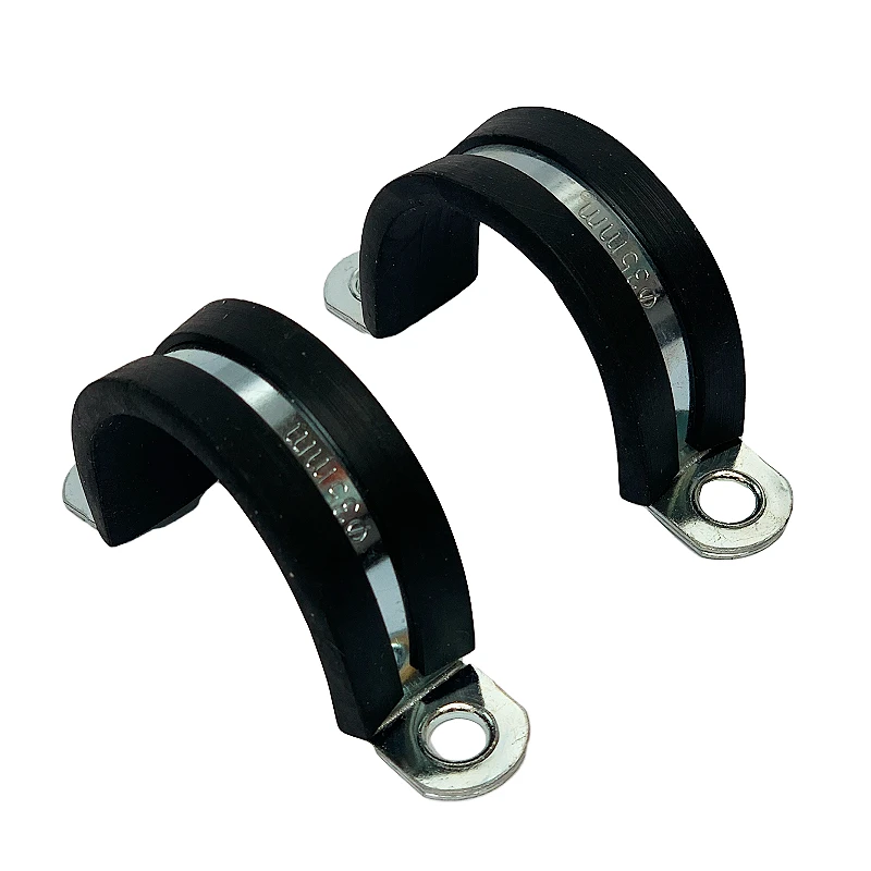 Factoey price saddle rubber lined hose clips rubber clamp