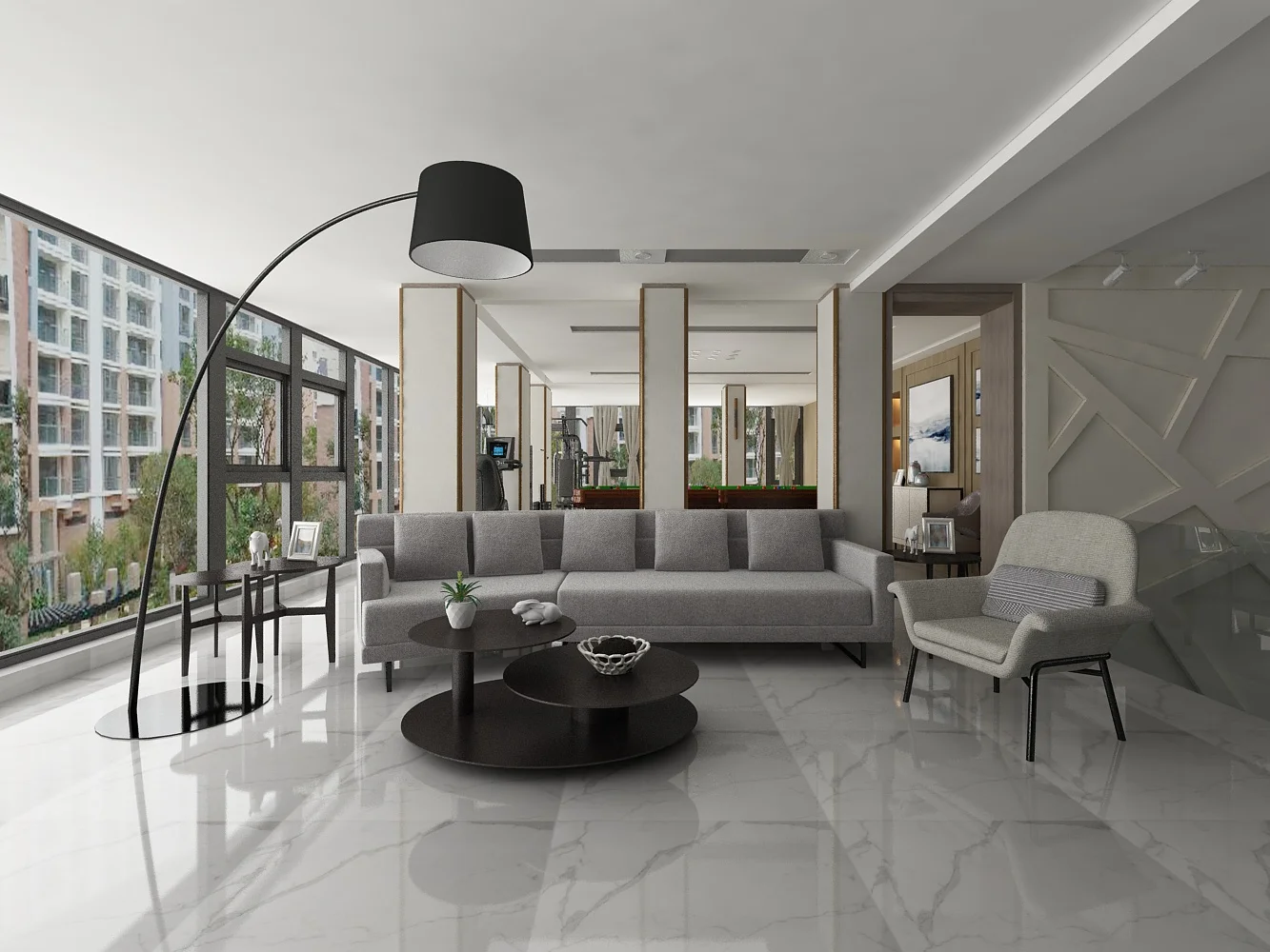 60x60 Cheap price carrara white marble glazed porcelain polished floor and ceramic wall tiles for living room