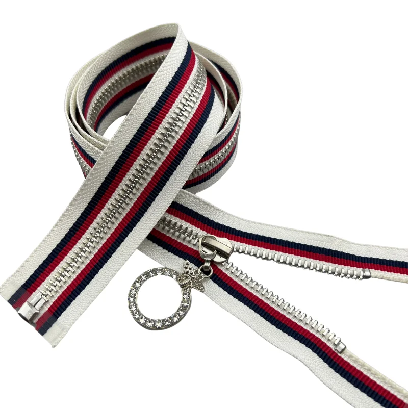 High Quality Open Gold Clothing Metal Zipper 5# Y Teeth Metal Zipper Jacket