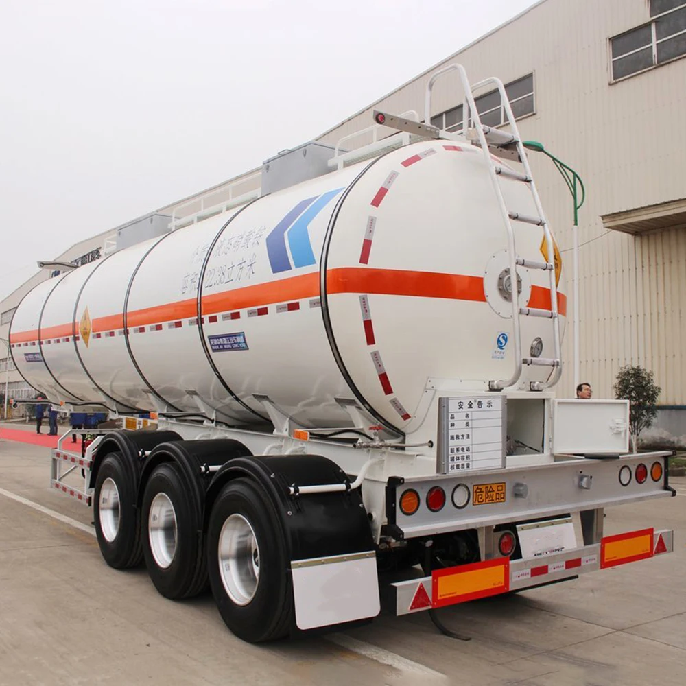 Axle Trailer 3 Axle Aluminum Oil Water Liquid Tanker Fuel Tanker Tank Trailer Truck Used Tanker Semi Trailer Truck