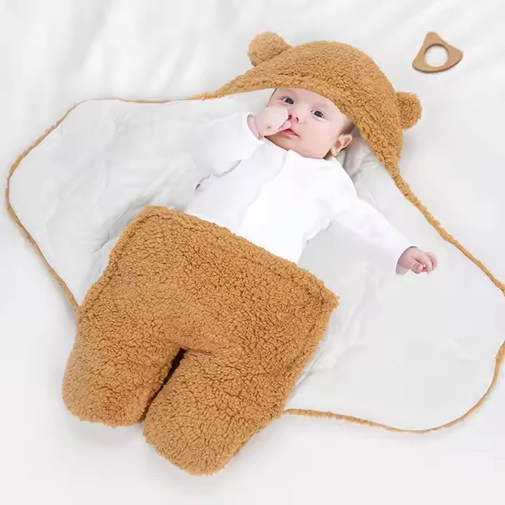 Baby Products Newborn Baby sleep sack Soft Infant bear shaped plush Sleeping Bag Stroller Wrap
