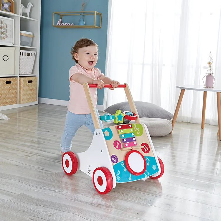 Wooden Educational Learning Baby Walker Safe None Toxic Games toy My First Musical Walker
